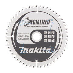 Пильный специализированный диск Makita B-29452 TCT, 165х1.45х20 мм, 5° T52  цена и информация | Механические инструменты | 220.lv