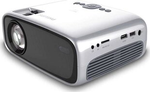 Mājas projektors Philips NeoPix Easy Full HD (1920x1080), 60 ANSI lūmeni, sudraba krāsā cena un informācija | Projektori | 220.lv