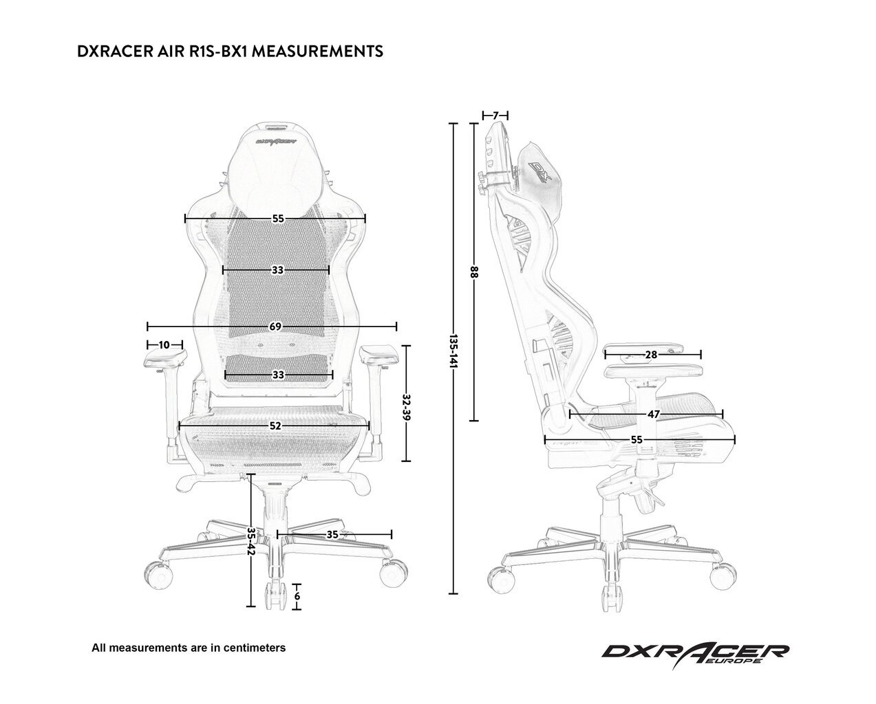 Spēļu krēsls DXRacer Air R1S-WRNG, melns/balts/sarkans цена и информация | Biroja krēsli | 220.lv