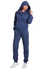 Pastaigu sporta kostīms no blīvas trikotāžas kokvilnas zilā krāsā, SO-22525+SO-22125 B cena un informācija | Sieviešu kostīmi | 220.lv