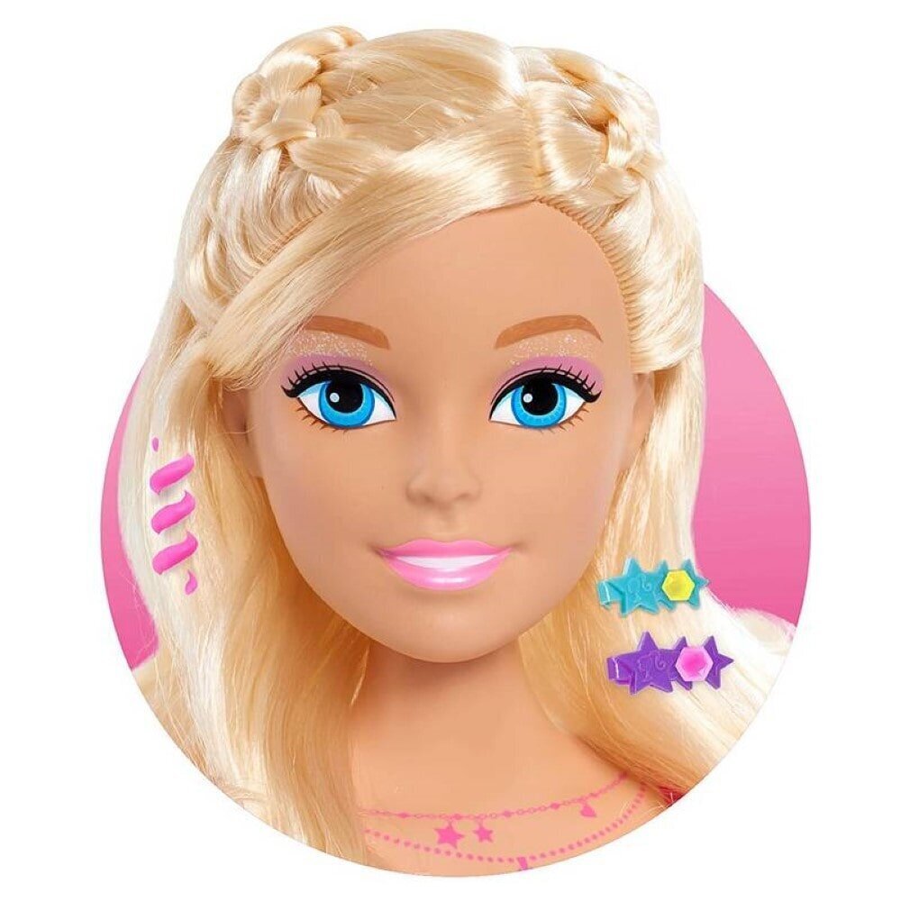 Leļļu galva frizūru veidošanai - Barbie Styling Head (augstums 18 cm) - Just Play cena un informācija | Rotaļlietas meitenēm | 220.lv