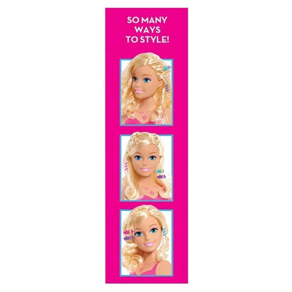 Leļļu galva frizūru veidošanai - Barbie Styling Head (augstums 18 cm) - Just Play цена и информация | Rotaļlietas meitenēm | 220.lv