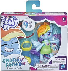 Lelle My Little Pony - Smashion Fashion - Rainbow Dash - 9 pcs. (10 cm) cena un informācija | Rotaļlietas meitenēm | 220.lv