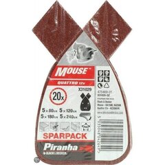 Piranha Sparpack Mouse lapa - komplekts cena un informācija | Slīpmašīnas | 220.lv