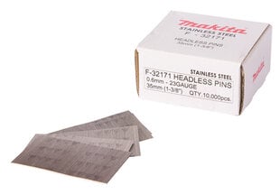 F-32171 Adatnaglas 0,6x35mm, 23ga, RST, 10.000 gab. Makita cena un informācija | Rokas instrumenti | 220.lv