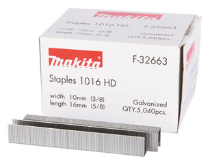 F-32663 Skavas 10x16mm, 5040gab. Makita cena un informācija | Rokas instrumenti | 220.lv