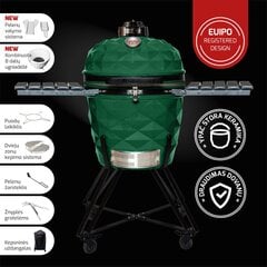 Керамический гриль KamadoClub PRO II, 59 см, зеленый цена и информация | Грили | 220.lv