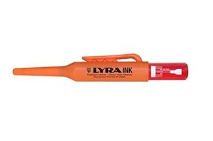 LYRA 4480017 Deep Hole Red Pastāvīgās tintes uzgalis 1 mm marķiera pildspalva stiklam, metālam, plastmasai utt.-4480017 - cena un informācija | Stiprinājumi | 220.lv