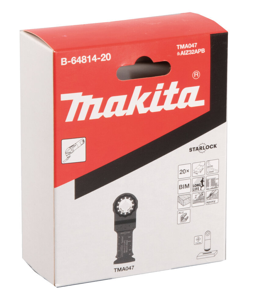 B-64814-20 Iegremdējams MULTITOOL zāģa asmens 32mm Makita cena un informācija | Rokas instrumenti | 220.lv