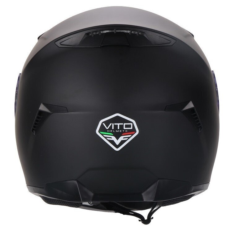 Moto ķivere VITO Helmets, modelis DUOMO, matēta melna + bezmaksas dāvana cena un informācija | Moto ķiveres | 220.lv