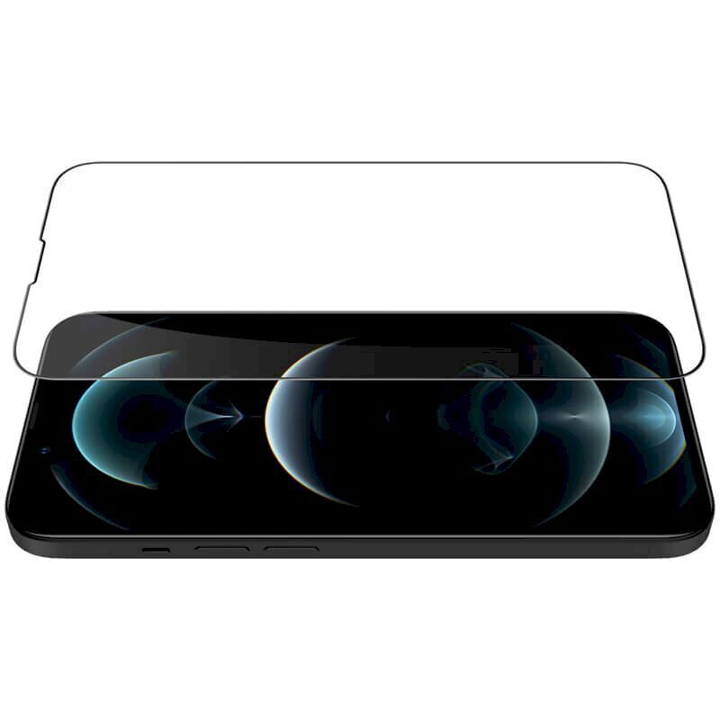 Aizsargājošs stikls Nillkin CP+PRO Ultra Thin Full Coverage Tempered Glass with Frame 0,2 mm 9H, piemērots iPhone 13 mini цена и информация | Ekrāna aizsargstikli | 220.lv
