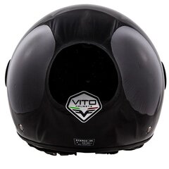 Vito LORETO Motorollera ķivere, spīdīga melna цена и информация | Шлемы для мотоциклистов | 220.lv