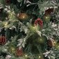 Ziemassvētku eglīte ar LED un čiekuriem 1,95 m cena un informācija | Mākslīgās egles, vainagi, statīvi | 220.lv
