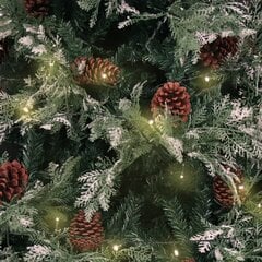 Ziemassvētku eglīte ar LED un čiekuriem 2,25 m цена и информация | Искусственные елки | 220.lv