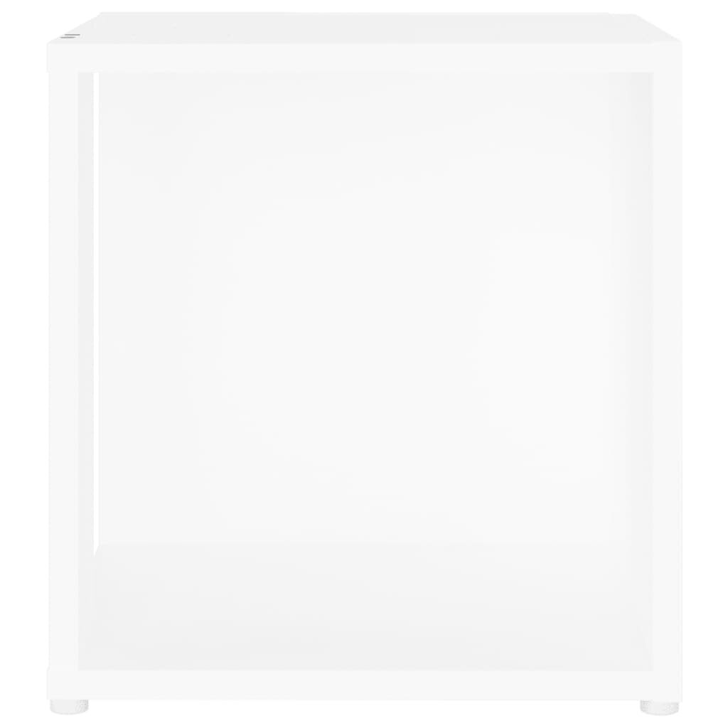 Sānu galds vidaXL, balts, 33x33x34,5 cm cena un informācija | Žurnālgaldiņi | 220.lv