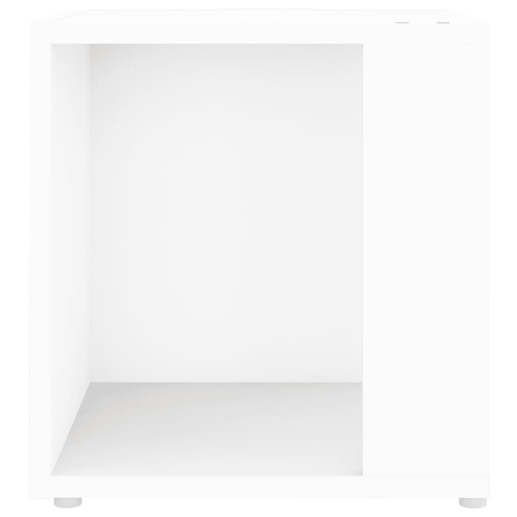 Sānu galds vidaXL, balts, 33x33x34,5 cm cena un informācija | Žurnālgaldiņi | 220.lv
