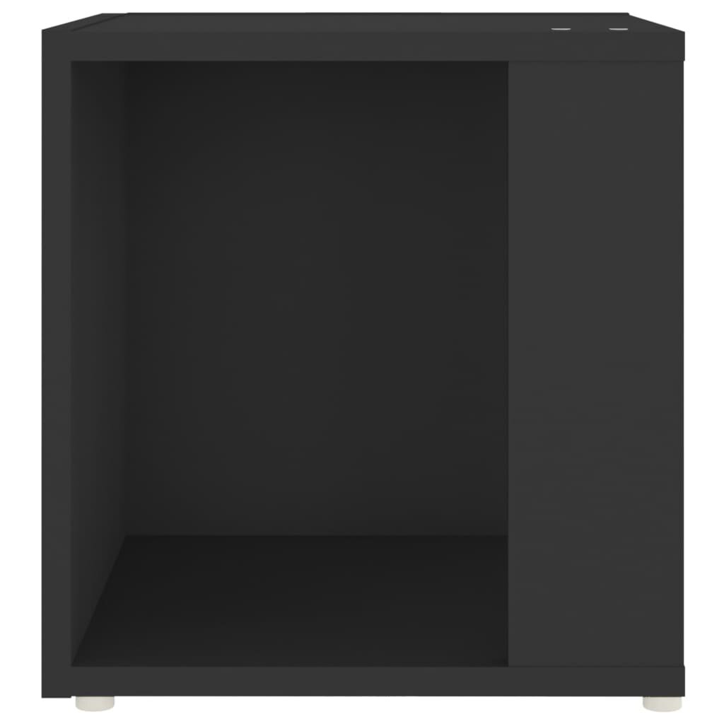 Sānu galds vidaXL, melns, 33x33x34,5 cm cena un informācija | Žurnālgaldiņi | 220.lv