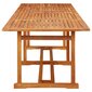 Dārza pusdienu galds, 280x90x75 cm, brūns цена и информация | Dārza galdi | 220.lv