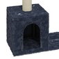 vidaXL kaķu māja ar sizala stabiem nagu skrāpēšanai, tumši pelēka, 60cm цена и информация | Kaķu mājas, nagu asināmie | 220.lv