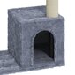 vidaXL kaķu māja ar sizala stabiem nagu skrāpēšanai, gaiši pelēka, 70cm cena un informācija | Kaķu mājas, nagu asināmie | 220.lv