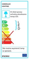 Candellux sienas lampa Sing cena un informācija | Sienas lampas | 220.lv