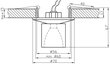 Candellux iebūvējams gaismeklis SK-06 cena un informācija | Iebūvējamās lampas, LED paneļi | 220.lv