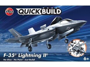 Сборная пластиковая модель Airfix - QUICK BUILD F-35B Lightning II, J6040 цена и информация | Kонструкторы | 220.lv