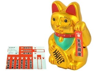 Priecīga ķīniešu kaķu figūriņa cena un informācija | Interjera priekšmeti | 220.lv