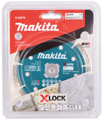 E-02076 Dimanta griezripa ar segmentiem 125mm Betonam/Akmenim X-LOCK Makita цена и информация | Механические инструменты | 220.lv