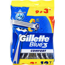Vienreizējās lietošanas skuvekļi vīriešiem Gillette Blue3 Comfort, 12 gab. цена и информация | Косметика и средства для бритья | 220.lv