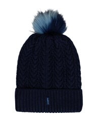 Синяя вязаная шапка на подкладке для девочек Gulliver цена и информация | Шапки, перчатки, шарфы для девочек | 220.lv