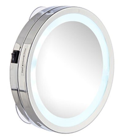 Kosmētiskais vannas istabas spogulis ar LED - 15 cm cena un informācija | Vannas istabas aksesuāri | 220.lv