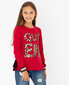 T-krekls ar garām piedurknēm meitenēm Gulliver, sarkans cena un informācija | Krekli, bodiji, blūzes meitenēm | 220.lv