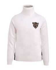 Džemperis ar augstu apkakli meitenēm Gulliver, balts cena un informācija | Jakas, džemperi, žaketes, vestes meitenēm | 220.lv