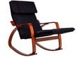 Šūpuļkrēsls Modern Home, brūns/melns cena un informācija | Atpūtas krēsli | 220.lv