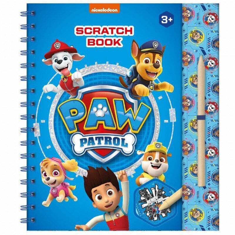 Krāsojamā grāmata ar trafaretiem un uzlīmēm, Paw Patrol cena un informācija | Krāsojamās grāmatas | 220.lv