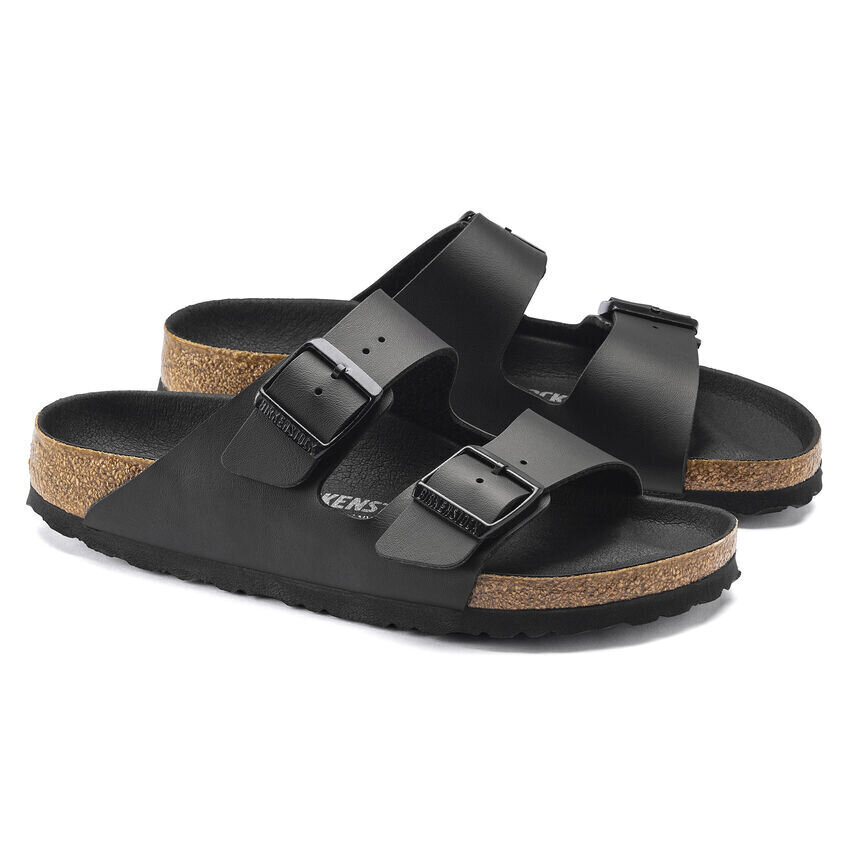 BIRKENSTOCK - ARIZONA BF TRIPLES / Black / Narrow Fit / 1019069 cena un informācija | Iešļūcenes, čības sievietēm | 220.lv