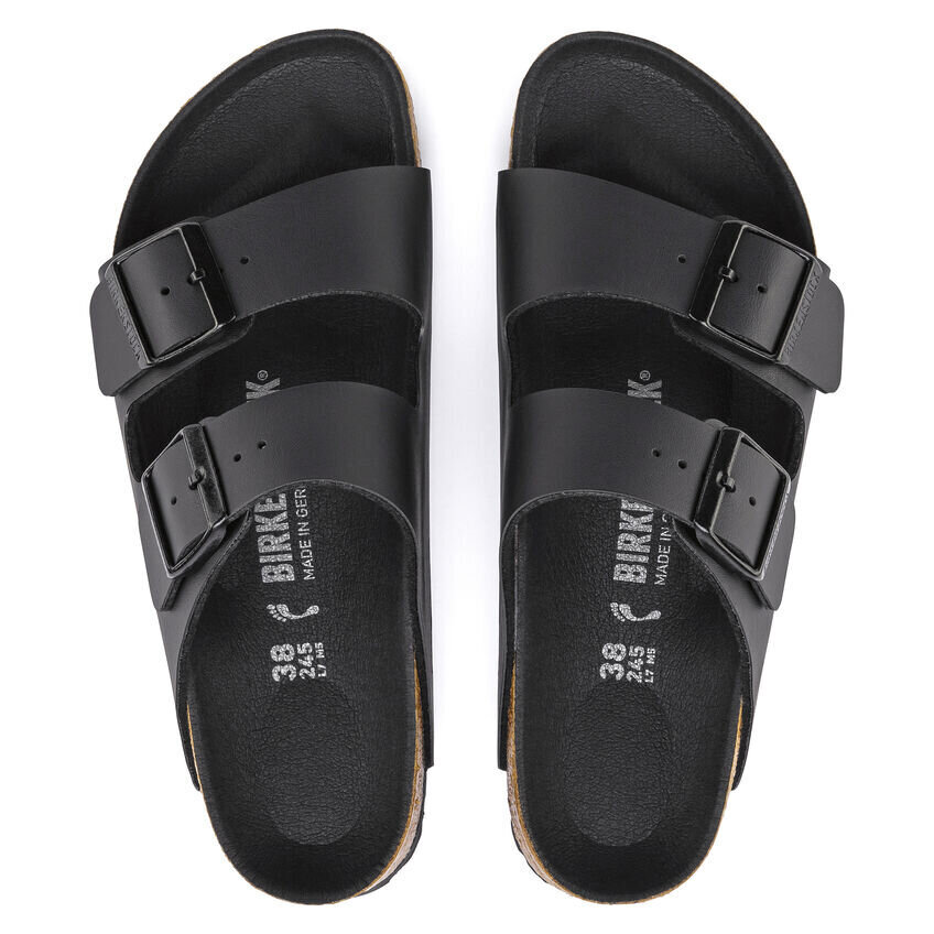 BIRKENSTOCK - ARIZONA BF TRIPLES / Black/ Narrow Fit / 1019069 cena un informācija | Vīriešu iešļūcenes, čības, sandales | 220.lv