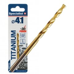 Сверло по металлу Specialist + Titan 4.1 мм цена и информация | Механические инструменты | 220.lv