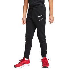 Garās sporta bikses Nike Swoosh Zēni Melns S6432118 cena un informācija | Bikses zēniem | 220.lv