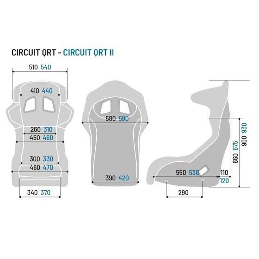 Sēdeklis Sparco CIRCUIT QRT FIA 8855-1999 Melns cena un informācija | Auto piederumi | 220.lv