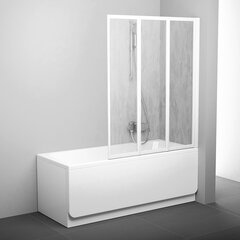 Vannas siena Ravak VS3, 130, Transparent stikls cena un informācija | Piederumi vannām un dušas kabīnēm | 220.lv
