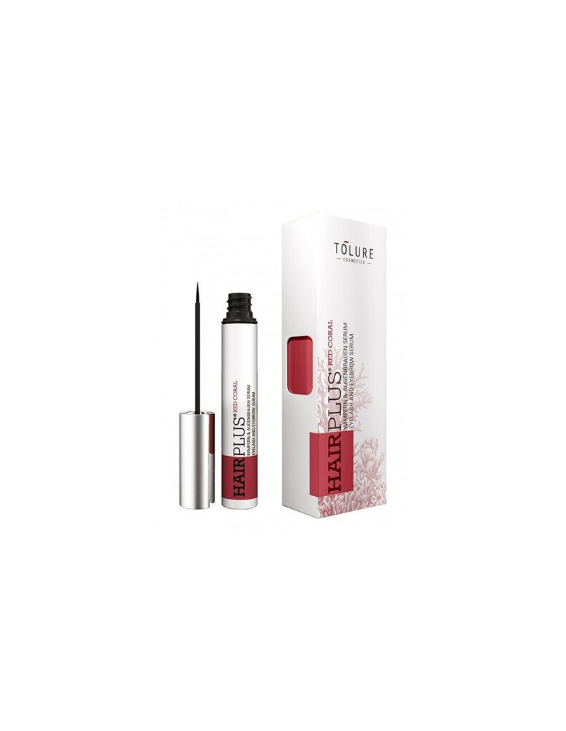 Vegānu serums skropstām un uzacīm Matus plus Red Coral 3 ml cena un informācija | Acu ēnas, skropstu tušas, zīmuļi, serumi | 220.lv