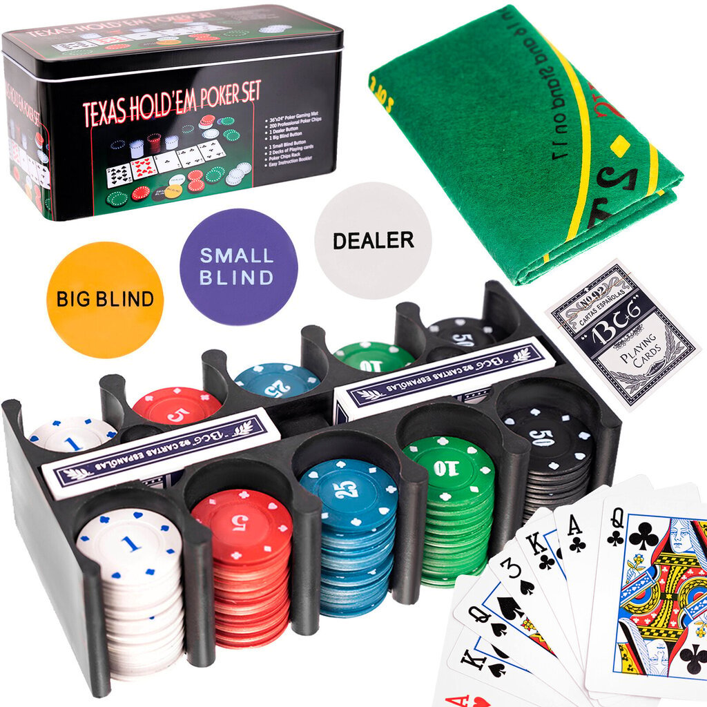 Pokera komplekts Teksasā cena un informācija | Azartspēles, pokers | 220.lv