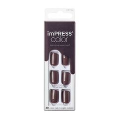 Искусственные ногти Kiss My Face impress Color Try Gray Nails, 30 шт. цена и информация | Средства для маникюра и педикюра | 220.lv