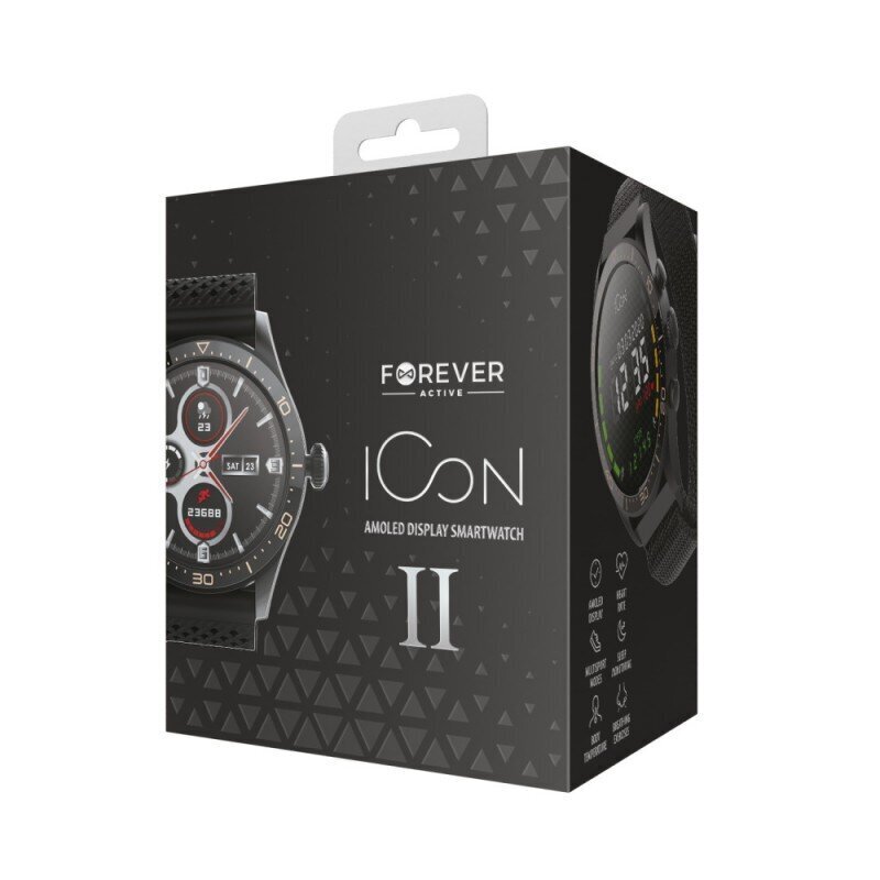 Forever Icon 2 AW-110 Black cena un informācija | Viedpulksteņi (smartwatch) | 220.lv