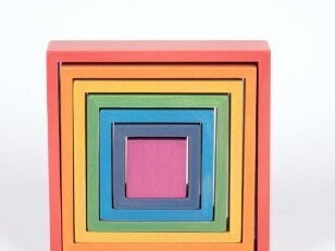 Varavīksnes krāsu kvadrāti 73416 L цена и информация | Развивающие игрушки | 220.lv