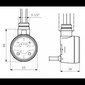 Elektriskais dvieļu žāvētājs 300W EP50x96KD, melns цена и информация | Dvieļu žāvētāji | 220.lv