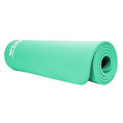 Не скользкий коврик для тренировок фитнеса и йоги SportVida NBR (180x60x1 см), голубой цена и информация | Коврики для йоги, фитнеса | 220.lv