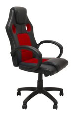 Biroja krēsls NORE Enzo, melns/sarkans цена и информация | Офисные кресла | 220.lv